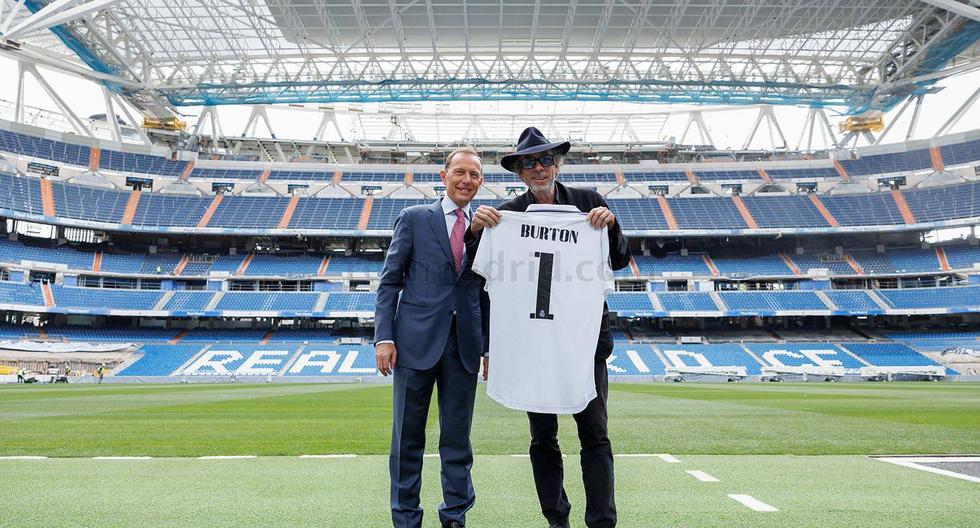 Tim Burton se rindió al Santiago Bernabéu: la divertida visita al estadio del Real Madrid 