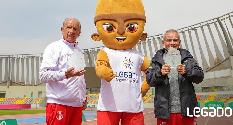 Jaime León y Jorge Arriola recibieron un reconocimiento por el Proyecto Legado tras el Máster de Atletismo
