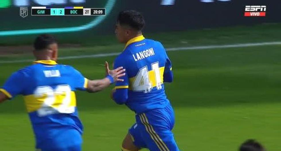 Otra vez a la cima: Langoni marcó gol clave para el 2-1 de Boca en la pelea por el título 