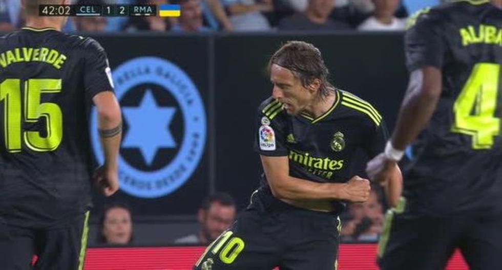 Inatajable: Modric se luce con un golazo y firmó el 2-1 del Real Madrid vs. Celta 