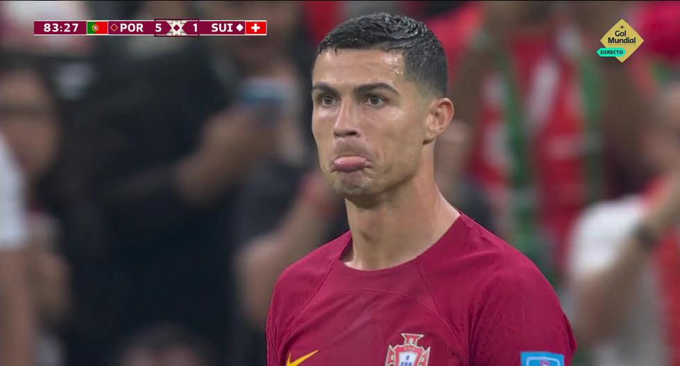 He couldn't join the party: Cristiano Ronaldo's goal disallowed in Portugal vs. Switzerland.
