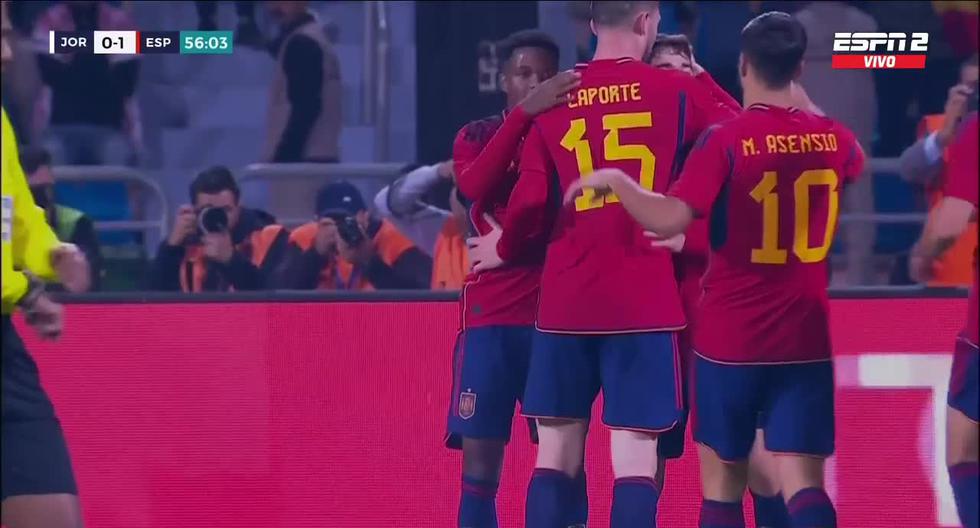 España vs. Jordania: Gavi anotó su gol en el amistoso internacional para el 2-0 de ‘La Roja’ 