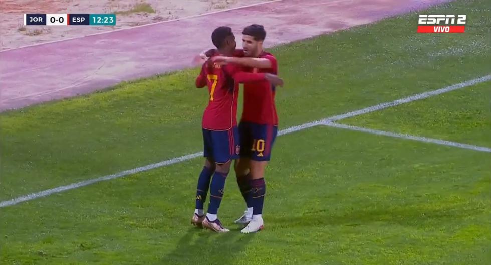 España vs. Jordania: gol de Ansu Fati para el 1-0 de la ‘Roja’ en amistoso 