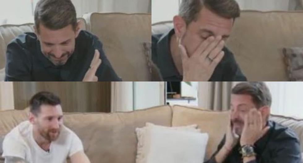 He couldn't hold it anymore: journalist broke down in tears during an interview with Lionel Messi.