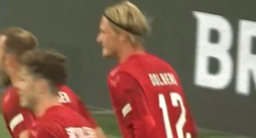 Golpe a Francia: Dolberg y Skov Olsen anotaron para configurar el 2-0 de Dinamarca 