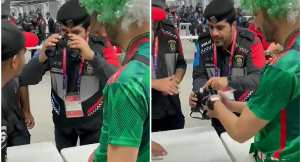 Aficionado mexicano usó binoculares para llevar alcohol al Mundial y fue descubierto 