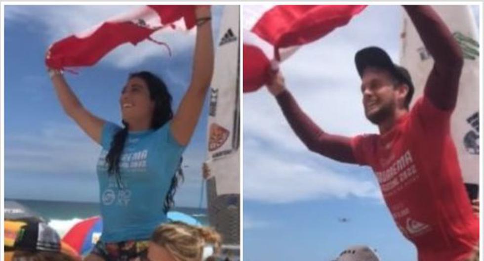 Campeones peruanos: Miguel Tudela y Daniella Rosas triunfaron en Brasil tras exhibición de surf
