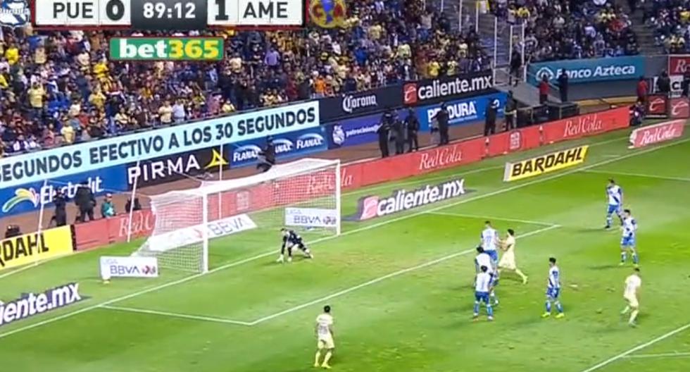América vs. Puebla: gol de Álvaro Fidalgo para el segundo de las ‘Águilas’