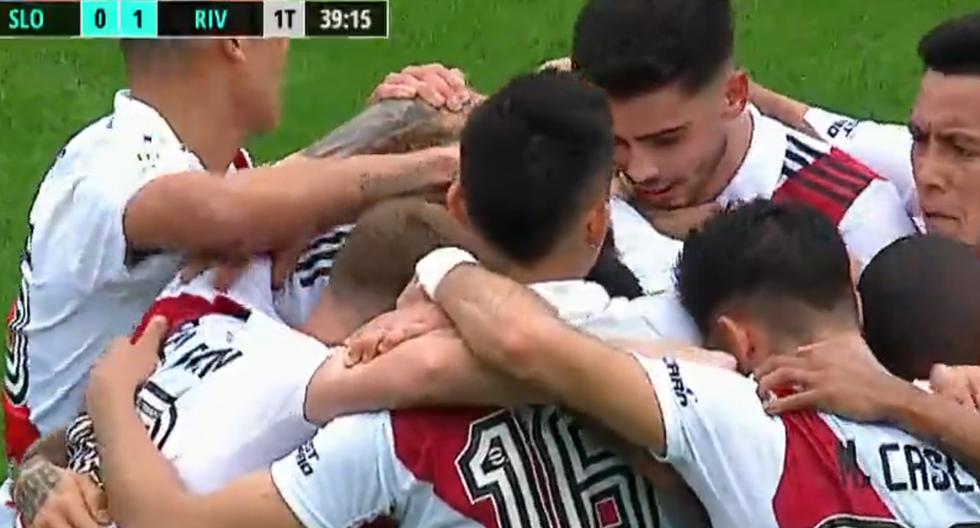 Gol de Mammana para el 1-0 de River Plate sobre San Lorenzo