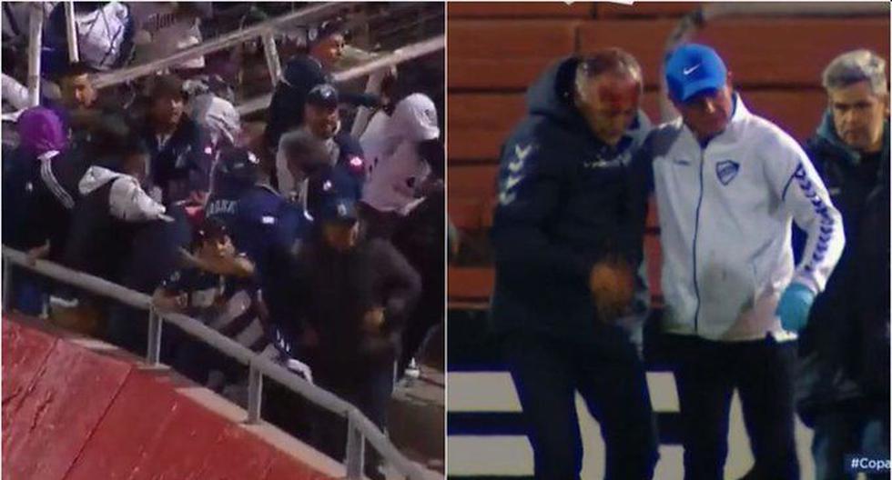 Descontrol total: hinchas de Quilmes reaccionaron con violencia en partido ante Boca 