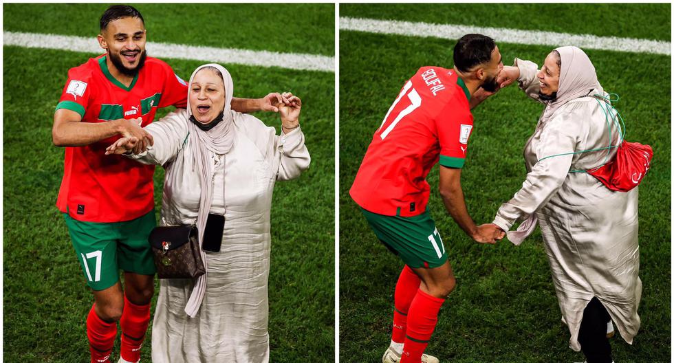 El baile de Boufal y su madre en la victoria histórica de Marruecos en el Mundial 
