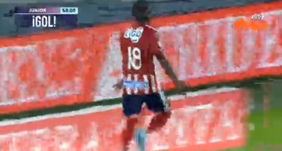 Gol de Junior: Edwuin Cetré anotó de penal el 2-0 sobre Atlético Nacional 