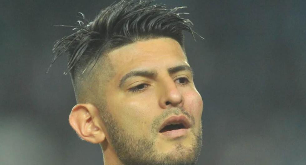 How was Carlos Zambrano's face after the fight with Darío Benedetto?