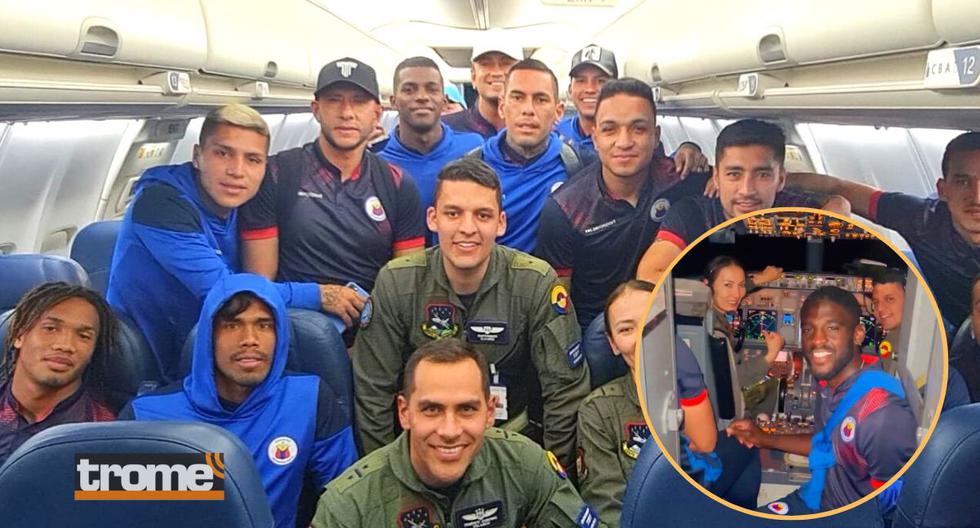 Deportivo Pasto left Arequipa on a plane from the Colombian Air Force.