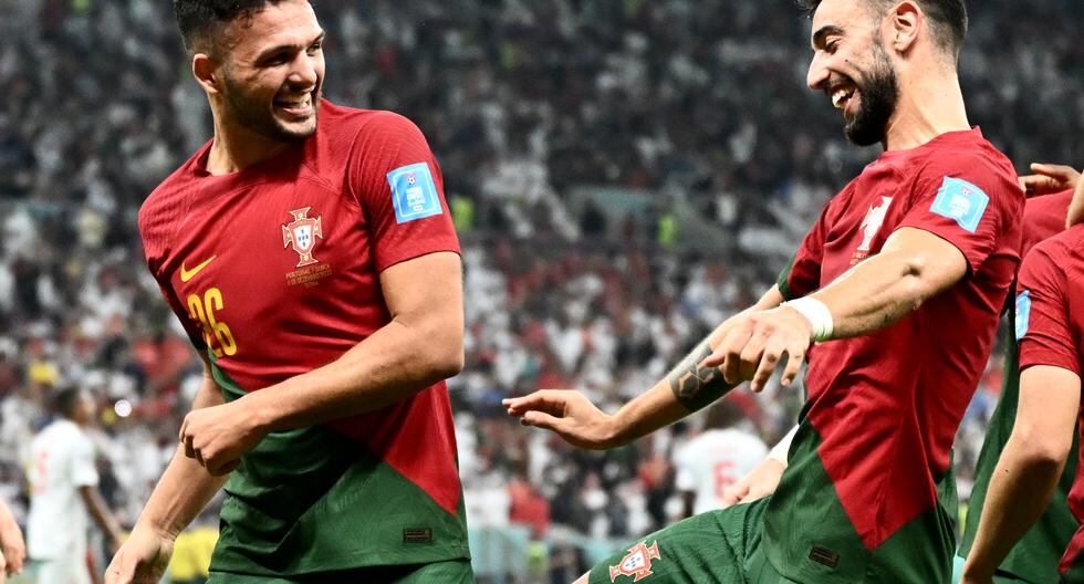 ¡Paliza! Portugal venció 6-1 a Suiza con triplete de Gonçalo Ramos | RESUMEN Y GOLES