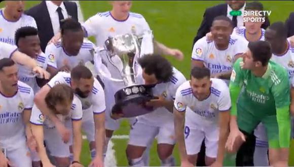 Real Madrid levantó el título de campeón de LaLiga. (Foto: DirecTV Sports)