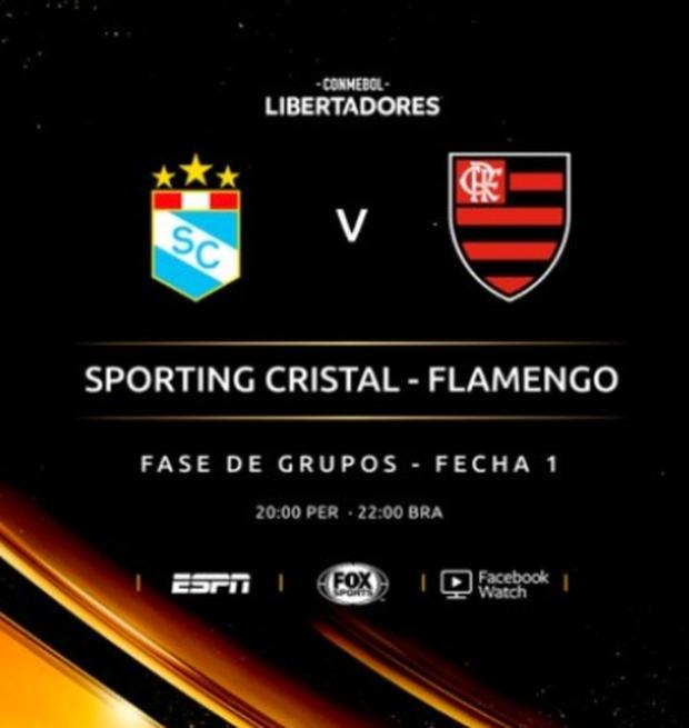 Sporting Cristal vs Flamengo en vivo por la primera jornada de la Copa Libertadores 2022.