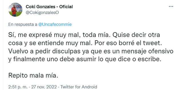Coki Gonzales emitió otro mensaje para disculparse con los televidentes que se han visto afectados por la programación de Latina. (Foto: @CokigonzalesO).