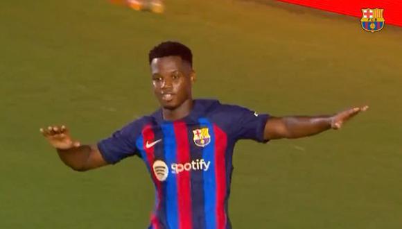 Gol de Ansu Fati para el 3-0 de Barcelona vs. Inter Miami. (Video: TUDN)