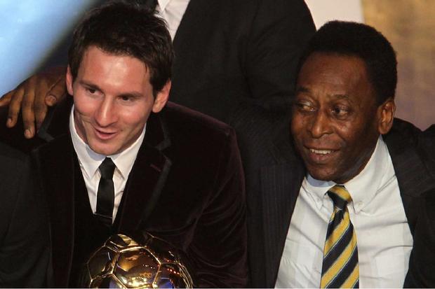 Edson Arantes do Nascimento y Lionel Messi son dos de los mejores jugadores de todos los tiempos (Foto: Barcelona)
