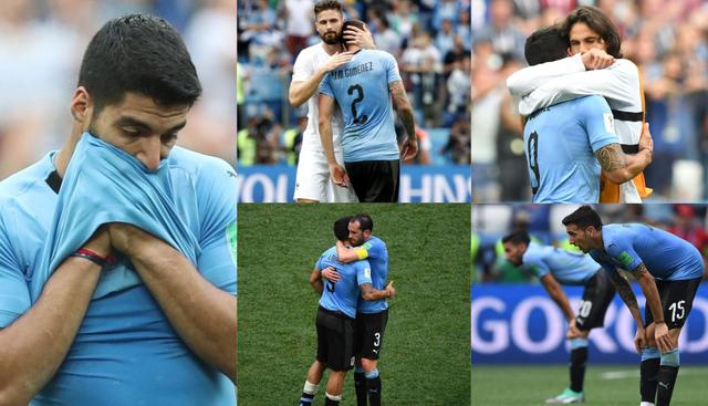 Uruguay vs Francia: La tristeza y desconsuelo de los 'charrúas' tras quedar eliminados de Rusia 2018 | FOTOS