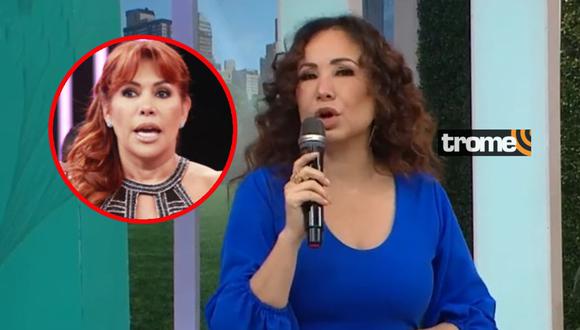 Janet Barboza manda indirecta a 'Magaly TV La Firme' y 'Amor y Fuego'. Foto: América TV.