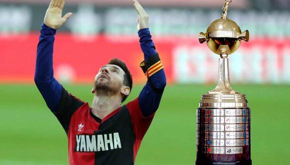 Lionel Messi nunca tuvo la oportunidad de disputar la Copa Libertadores. Foto: Composición.
