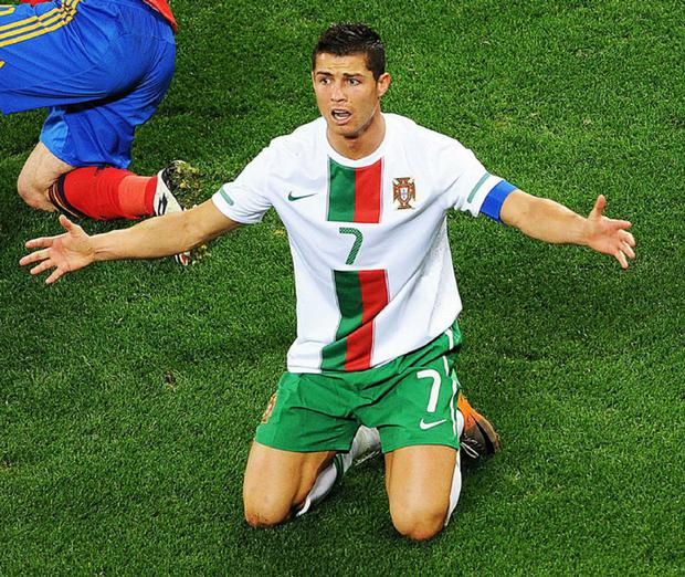 Cristiano Ronaldo en el Mundial Sudáfrica 2010. (Foto: EFE)