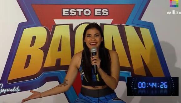 Camila Heredia es la nueva competidora de "Esto es Bacán". (Foto: captura Willax TV)