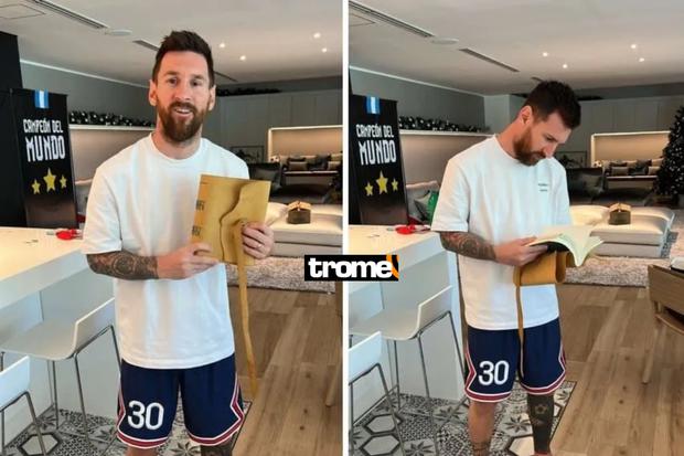Lionel Messi fue sorprendido con un regalo especial de sus vecinos en Rosario.