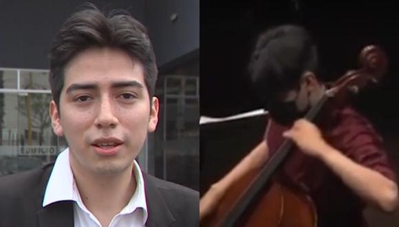 Joven música denuncia el robo de su violonchelo en Surquillo. (Captura: América Noticias)