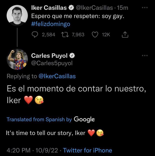Mensaje hackeado de Iker Casillas en redes sociales.