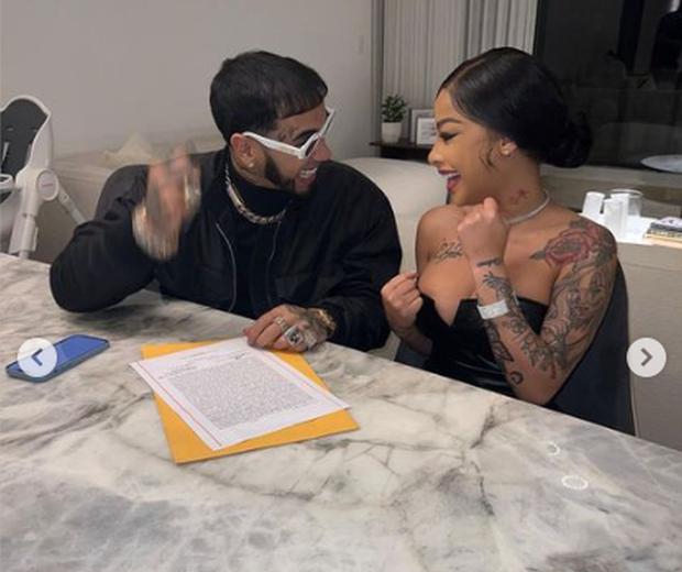 The singers became husband and wife (Photo: Anuel AA and Yailin La Más Viral / Instagram)