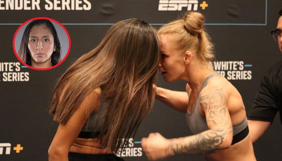 La peruana Sandra Lavado no se achica ante peleadora polaca. Va en busca de su sueño de llegar a UFC. (Foto: @AlexBehunin /@ufcespanol)