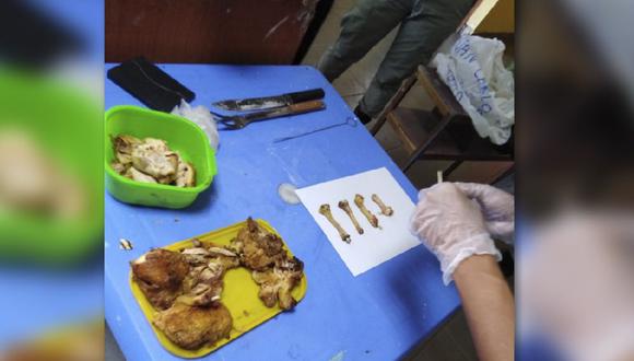 Los alimentos con la sustancia ilegal eran destinado para un interno procesado por el delito de lesiones leves (Foto: INPE)
