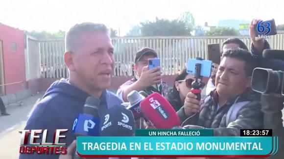 TROME | El Puma Carranza consternado por muerte de hincha (Teledeportes)