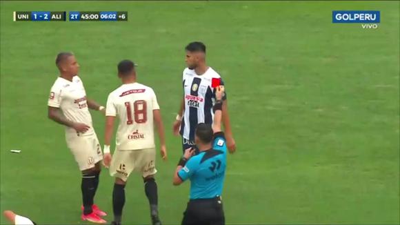 Tarjeta roja para Carlos Zambrano en Alianza vs. Universitario. (VIDEO: GOLPERÚ)
