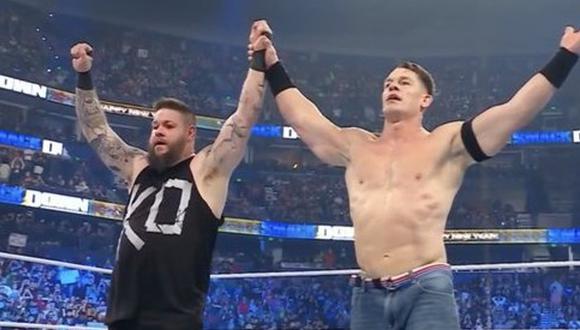 John Cena volvió con una gran victoria a WWE. (Captura FOX Sports)