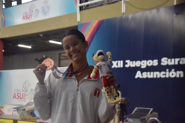 Alexia Sotomayor obtuvo dos bronces en natación. (Foto: IPD)