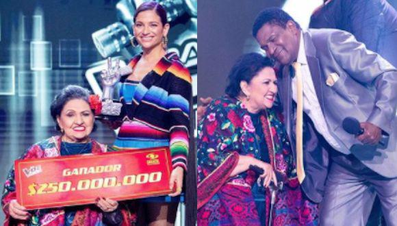 María Nelfi ganó la Final La Voz Senior Colombia. (Instagram)