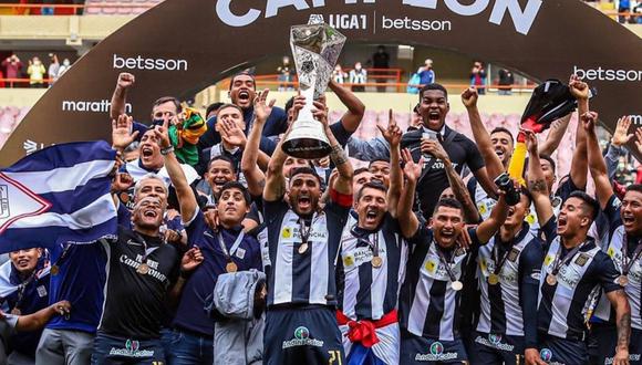 Alianza Lima celebra título y pasa como Perú 1 a Copa Libertadores (Foto: @ClubALoficial)