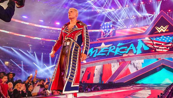 Tal como se escepuló semanas antes, Cody Rhodes regresó en WrestleMania. (WWE Corporation)