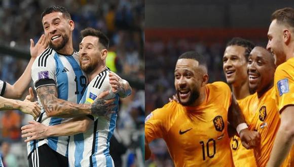 Argentina vs. Países Bajos chocan por los cuartos de final del Mundial Qatar 2022. Foto: Composición.