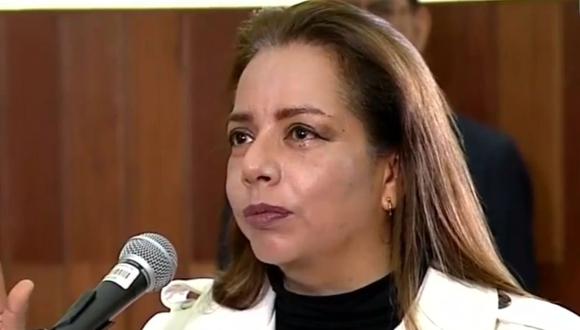 Jenny Ocampo juró como nueva ministra de Desarrollo Agrario y Riego. (Foto: TV Perú)