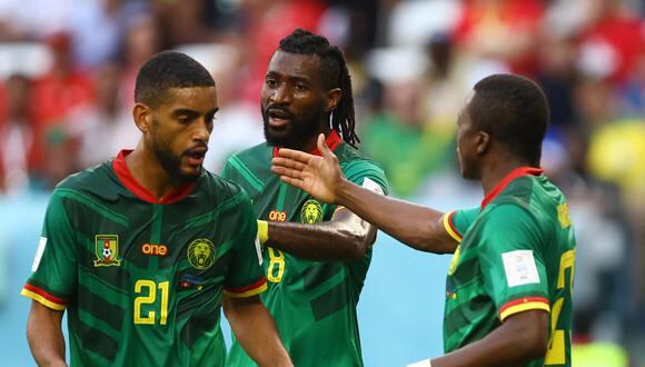 Jean-Charles Castelletto puso el 1-0 de Camerún vs. Serbia. (Foto: Reuters)