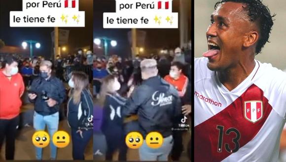 Selección peruana:  Pareja se vuelve viral en Tik Tok por polémica apuesta (Captura)