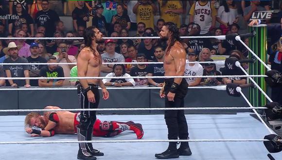 Seth Rollins provocó la derrota de Edge ante Roman Reigns en WWE Money in the Bank. (Captura WWE)