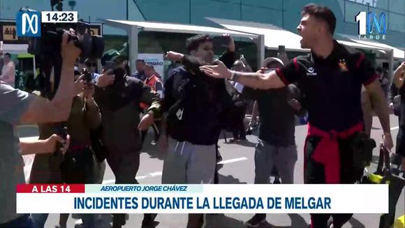 Melgar tuvo violento recibimiento en Lima (Canal N)