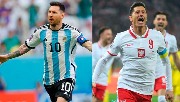 Argentina y Polonia juegan este miércoles 30 de noviembre por el Mundial Qatar 2022 (Foto: composición Depor/AFP/UEFA).