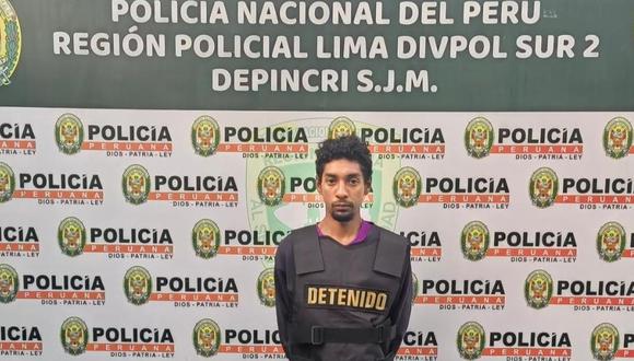 Bruno Antonio Timaná Lanchipa (22), ‘Loquito Timaná’, fue intervenido por policías de Depincri San Juan de Miraflores.